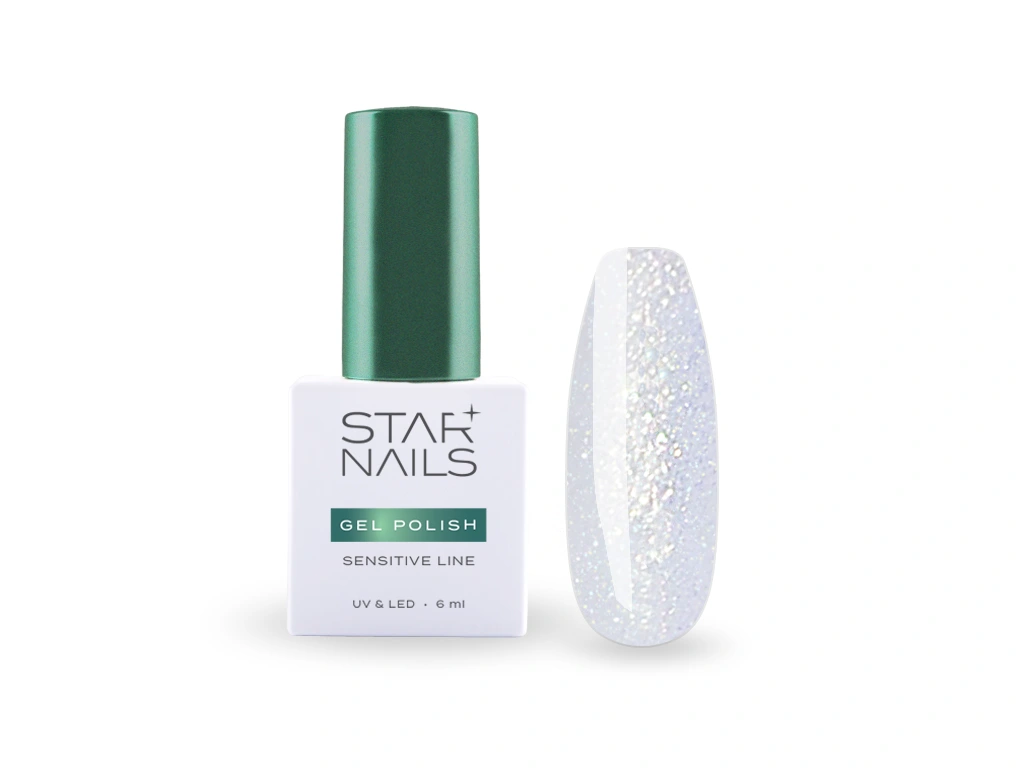STARNAILS Sensitive Line gel lak 602 Adonis - ledově perleťový shimmer
