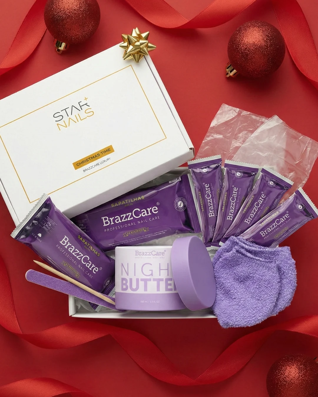 Dárková sada STARNAILS Christmas Time BrazzCare Luxury – luxusní péče o chodidla