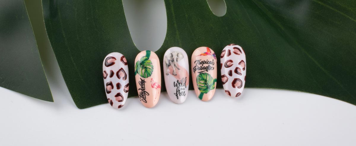 Safari nehty inspirace - divoký design inspirovaný africkou savanou