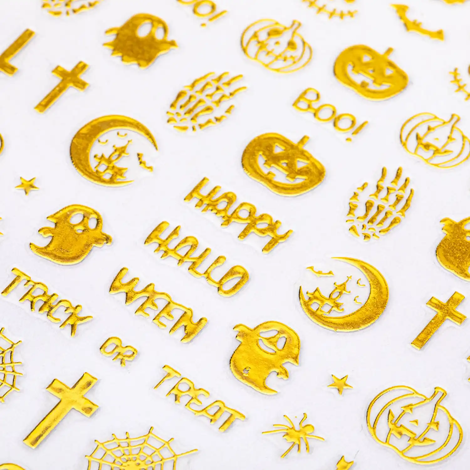 Postup aplikace samolepek Happy Halloween R233