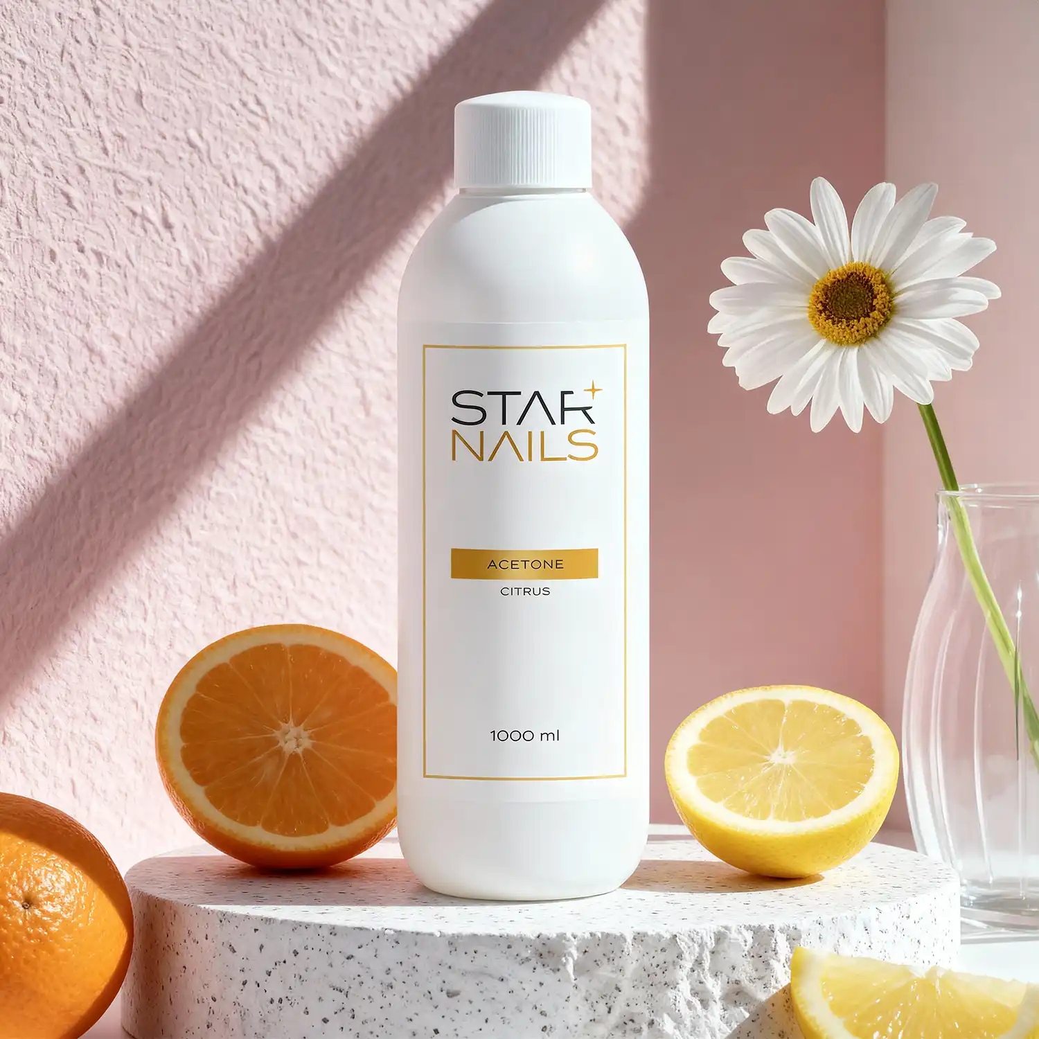 Acetone Starnails Citrus 1000ml – kosmetický aceton s vůní citrusů