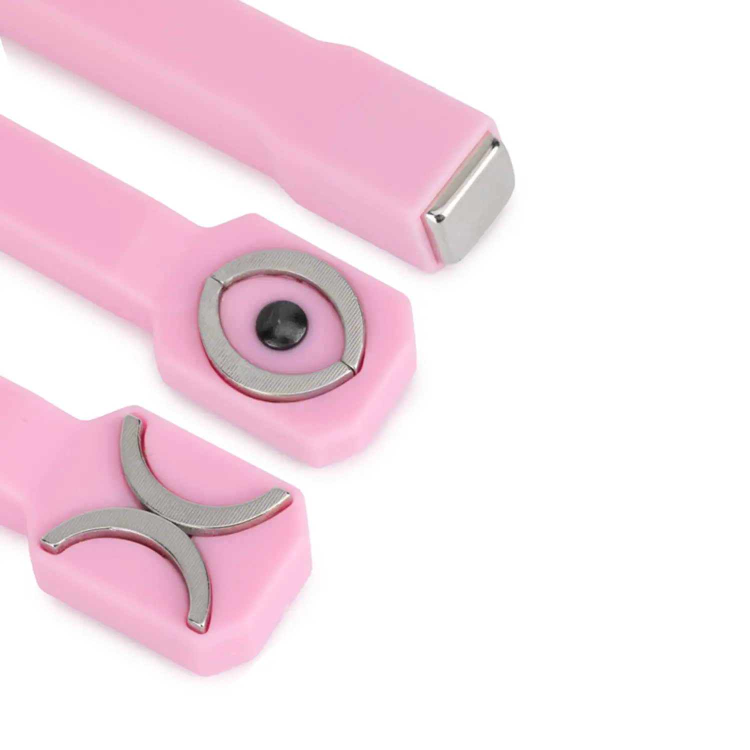 Postup práce s plochým magnetem pro Cat Eye efekt – ukázka aplikace