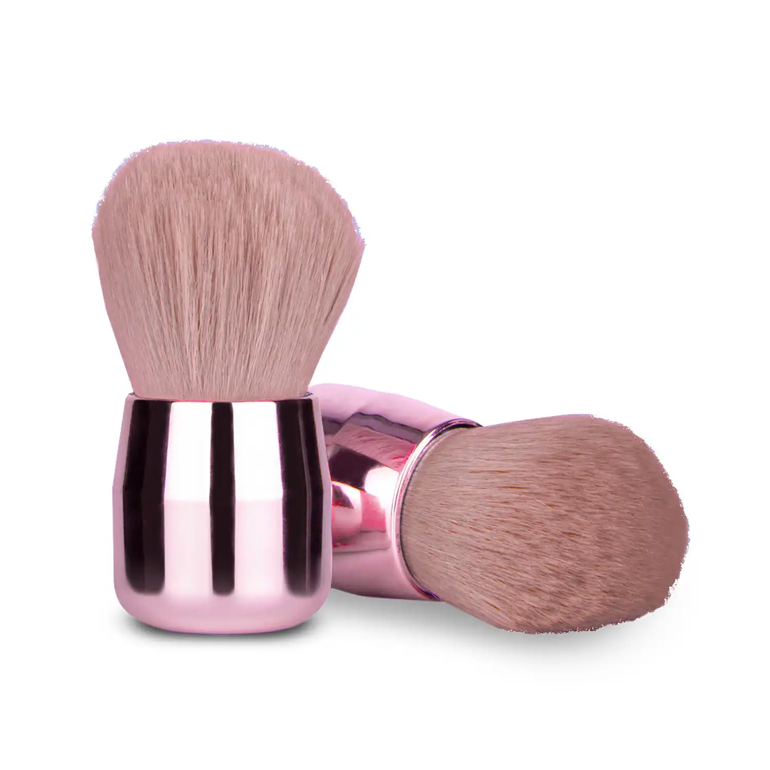 Použití štětce na nehtový prach STARNAILS Metallic Pink – ukázka aplikace