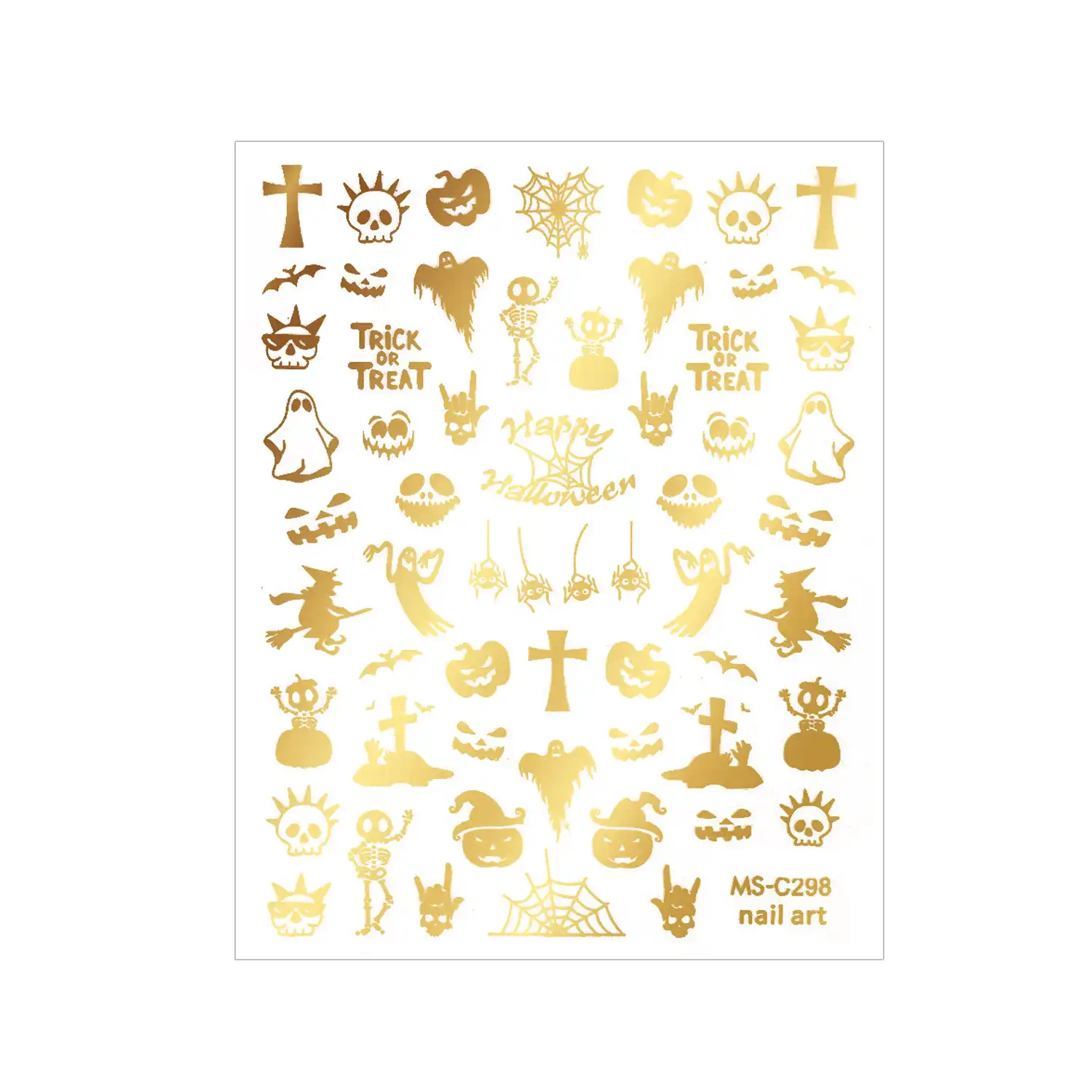 Postup aplikace samolepek Happy Halloween MS-C298