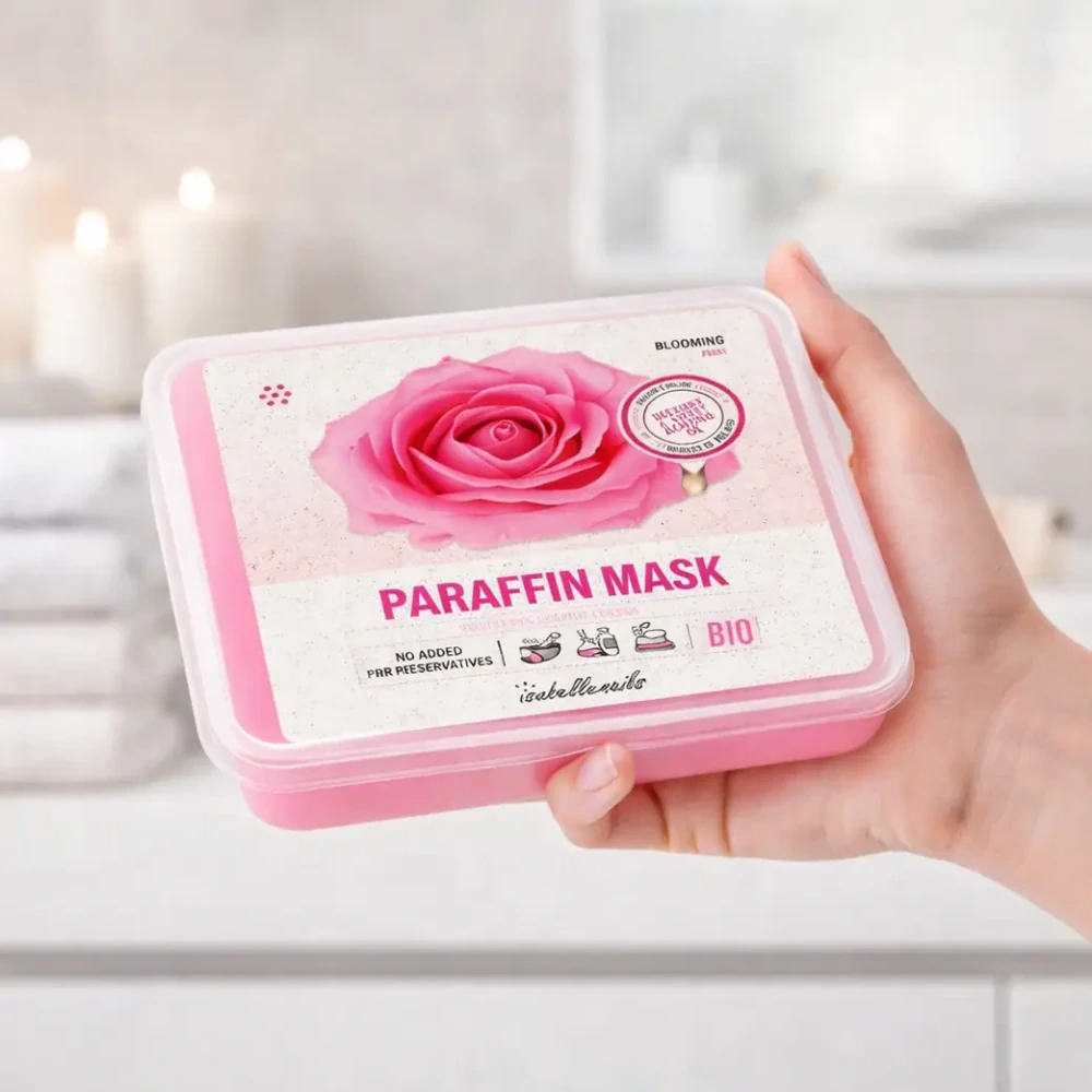 Paraffin Mask isabellenails Růže &ndash; paraf&iacute;nov&yacute; vosk s vůn&iacute; růže