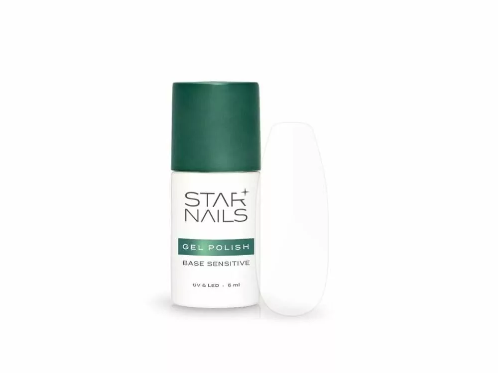 UV/LED Gel Polish Base Sensitive Line 5ml – balení čiré podkladové báze bez HEMA