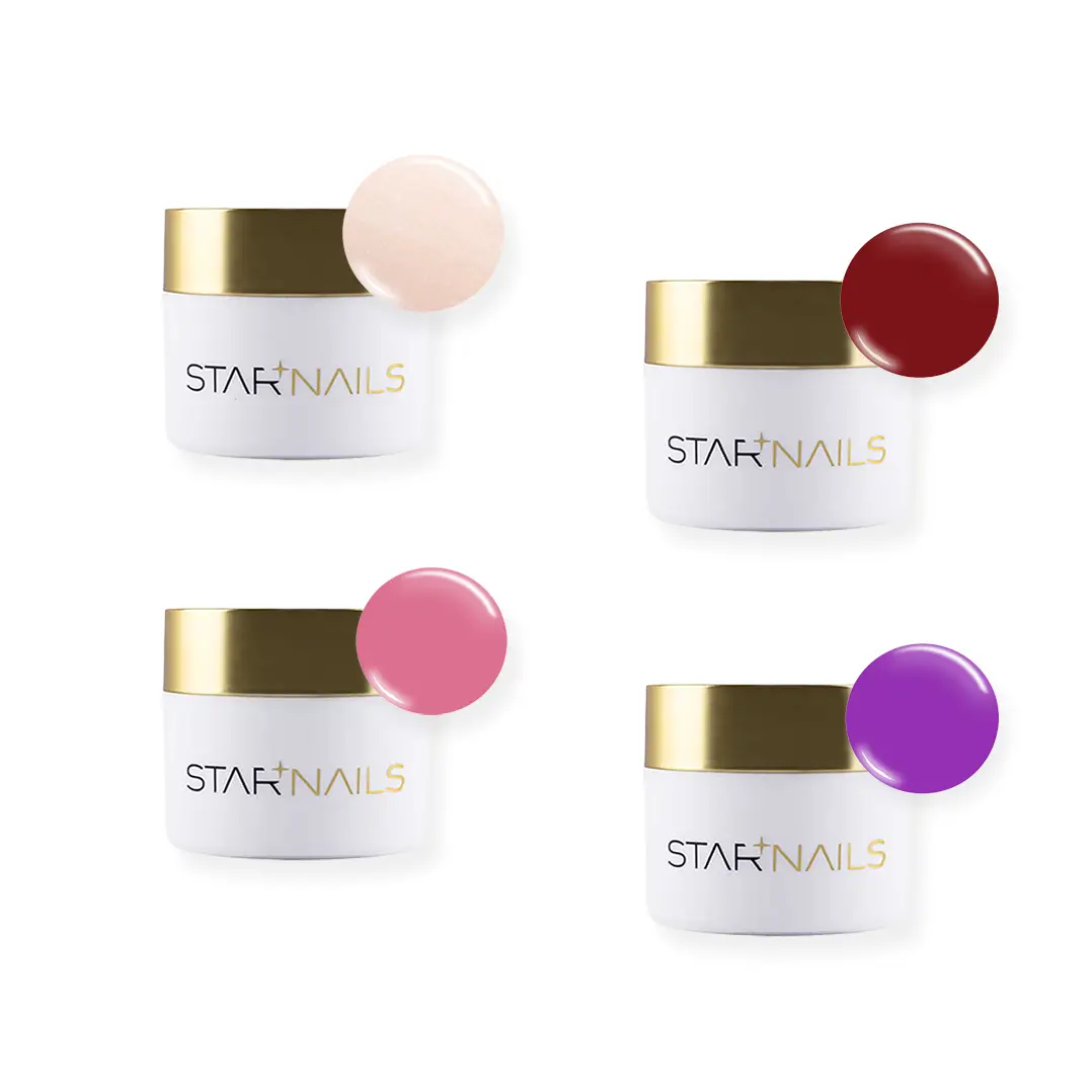 Sada STARNAILS Acrylic Powders Set - set barevných akrylových pudrů