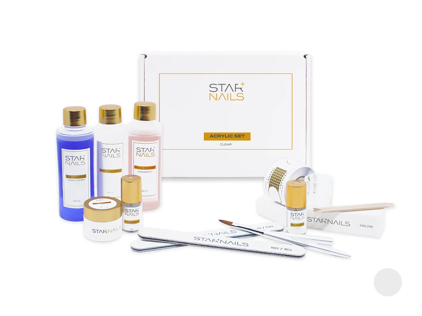 Sada STARNAILS Acrylic Set Clear - model&aacute;ž akrylem