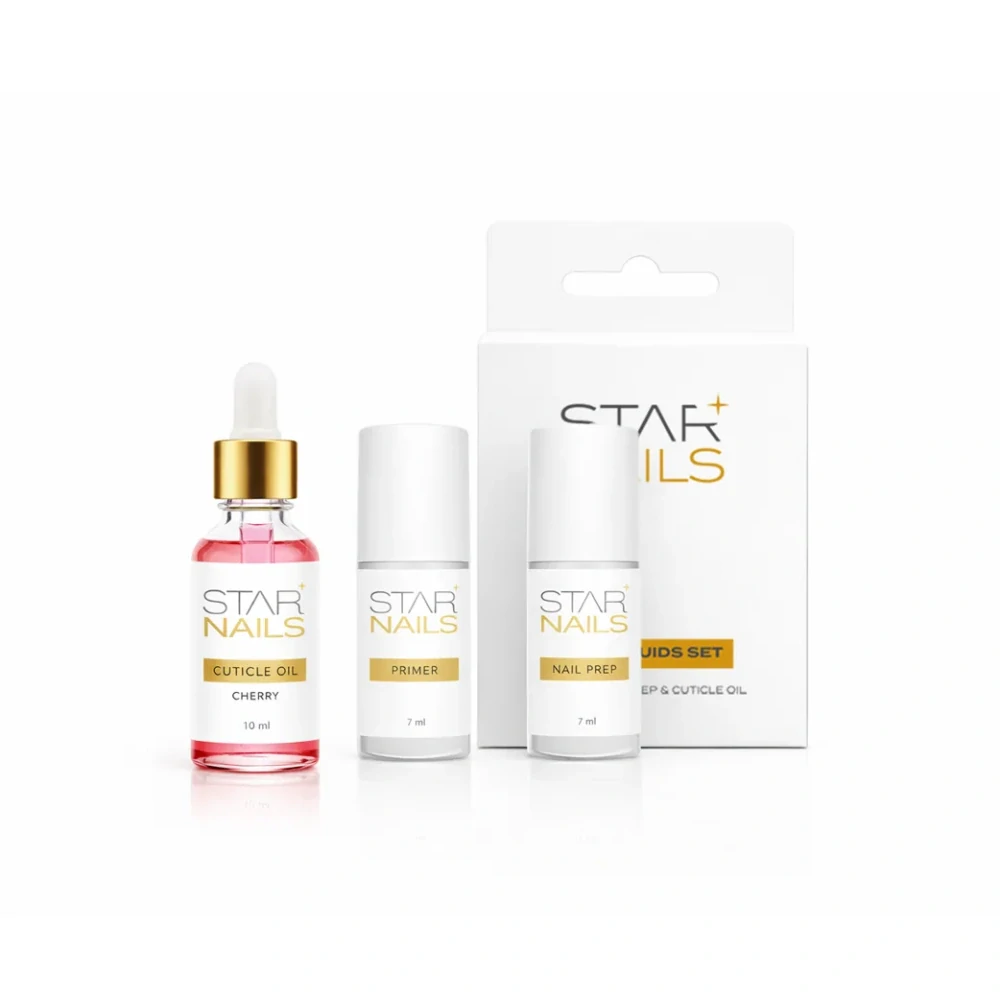 Obsah balení – Sada STARNAILS Prep Liquids Set