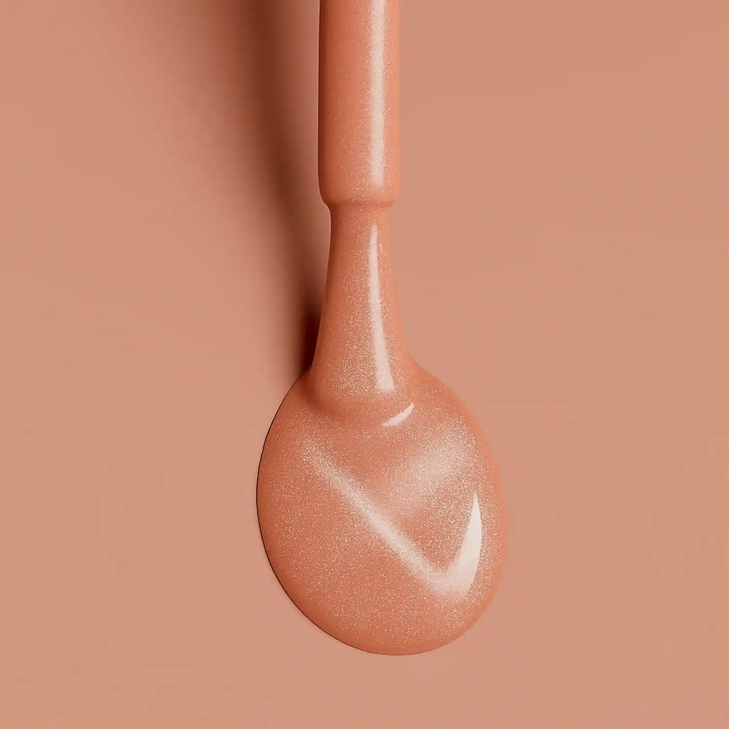 Gel lak Cat Eye Frozen Apricot 010 – lahvička a štěteček