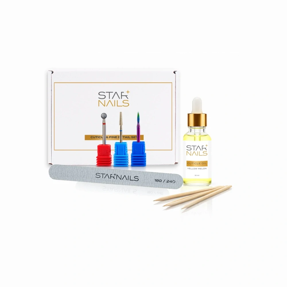 Obsah balení Cuticle & Fine Detail Set STARNAILS