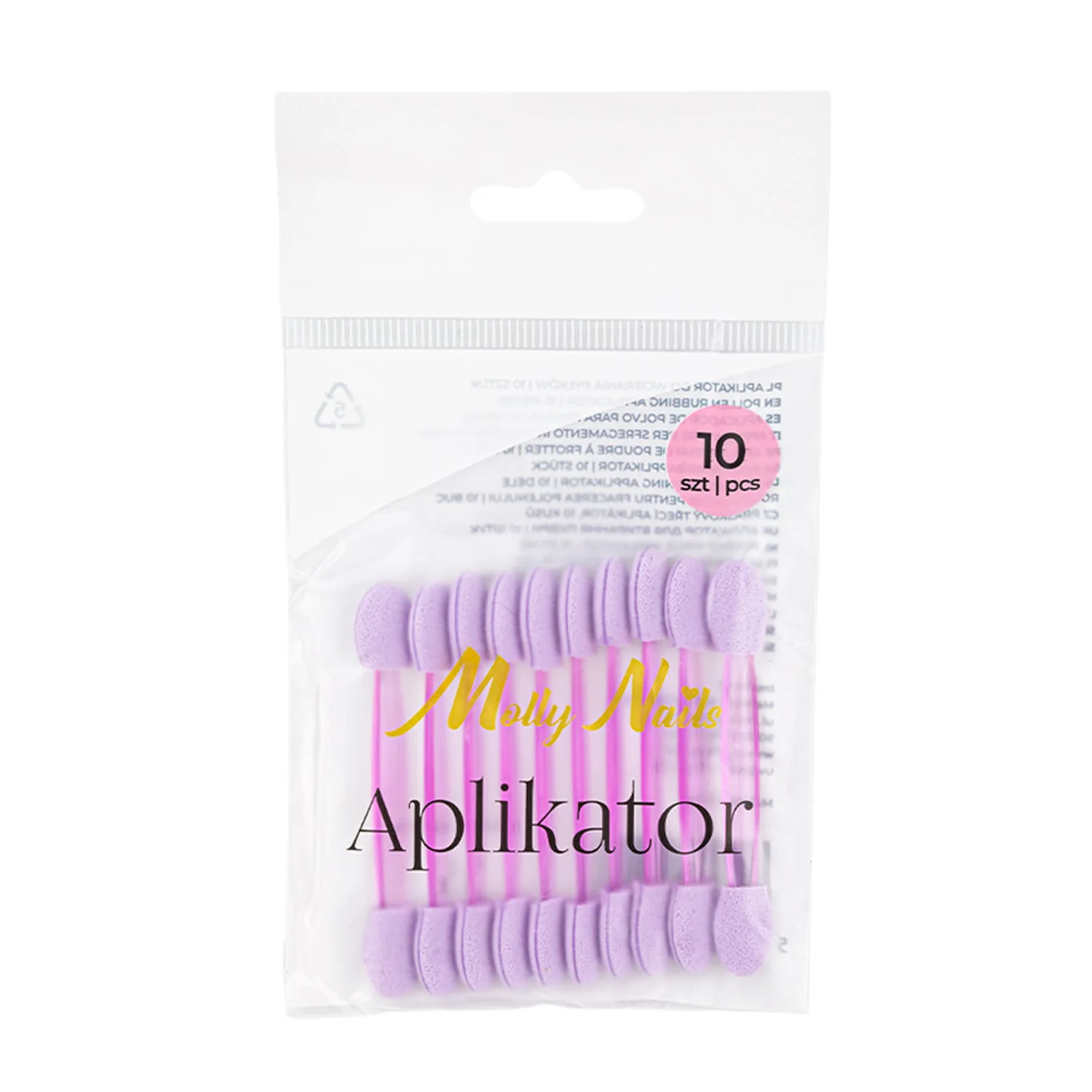 Obsah balen&iacute; aplik&aacute;toru pro le&scaron;tic&iacute; pigmenty Starnails Violet