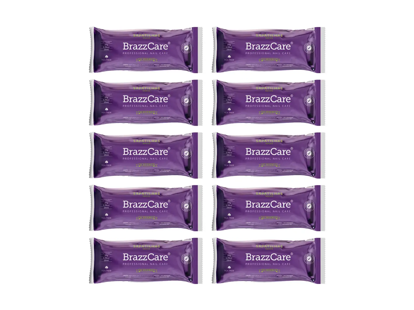 Sada STARNAILS BrazzCare Socks Set - 10 ks luxusní péče o chodidla
