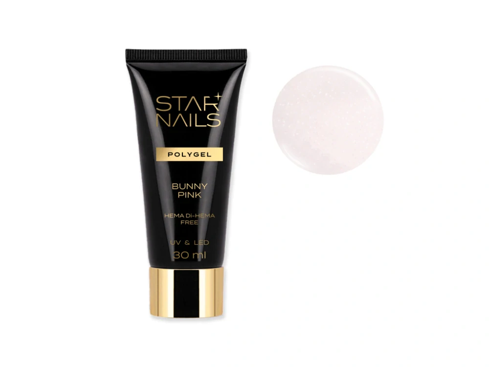 UV/LED Polygel STARNAILS Whie Delight 002 - aplikace