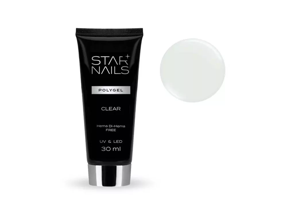UV/LED Polygel STARNAILS Whie Delight 002 - aplikace