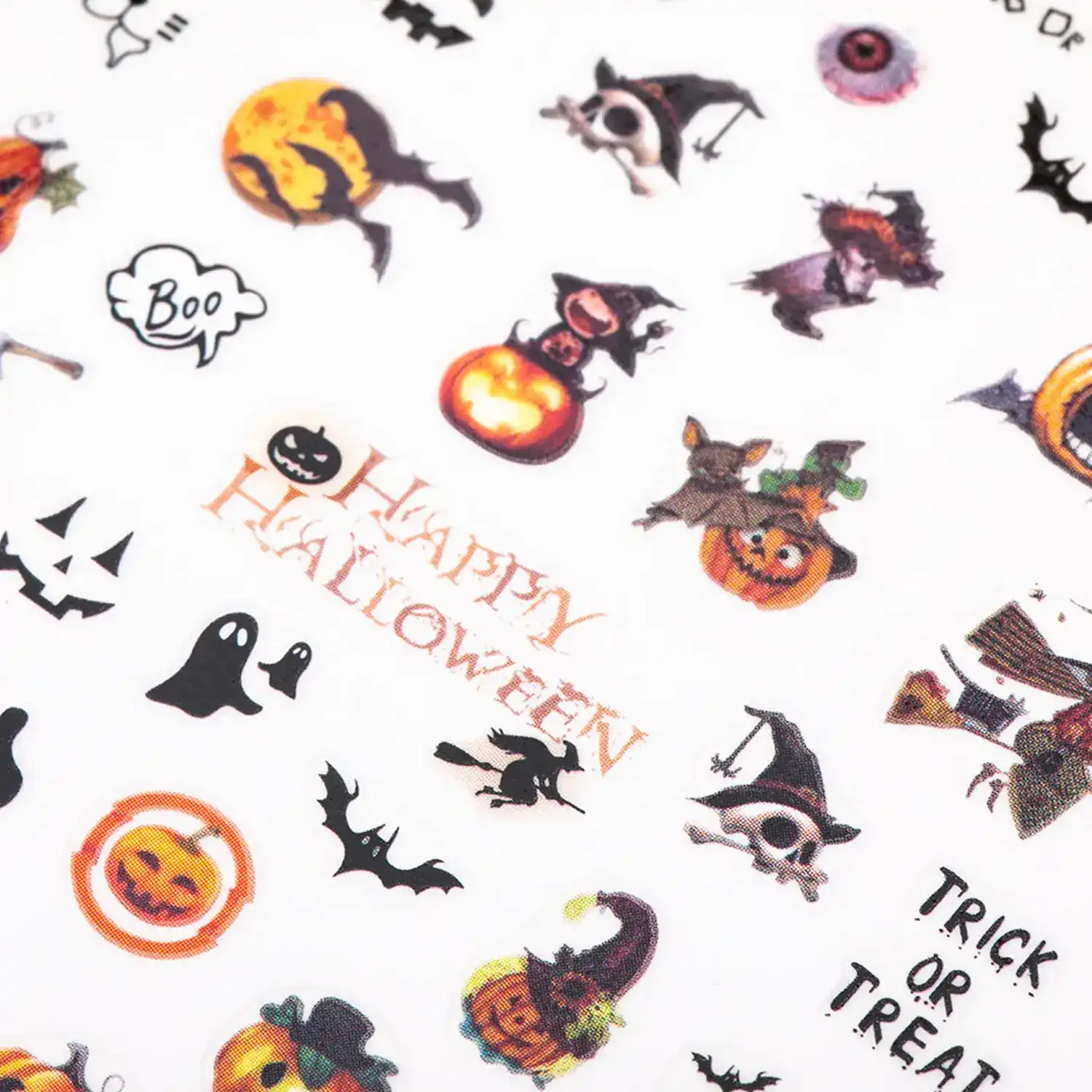 Postup aplikace samolepek Happy Halloween R231