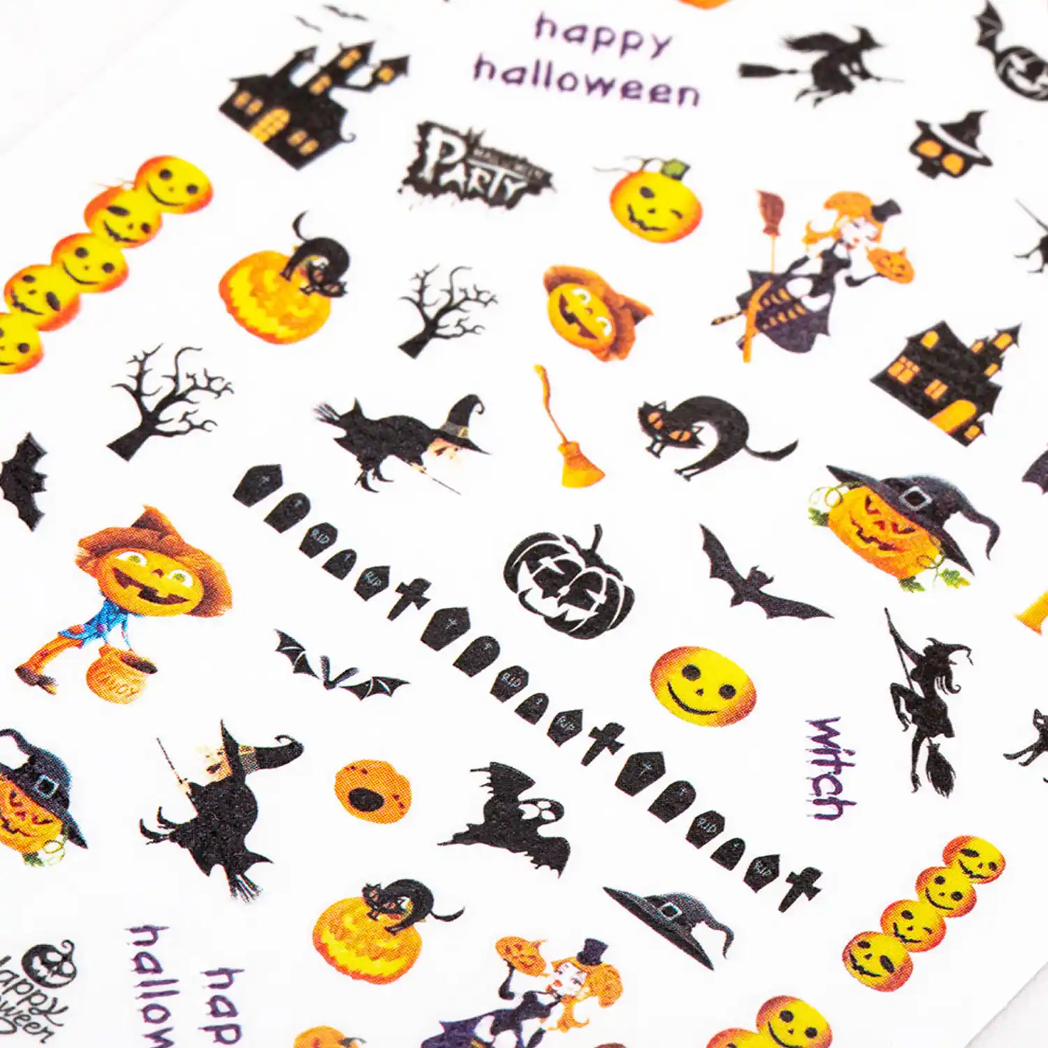 Postup aplikace samolepek Happy Halloween R226