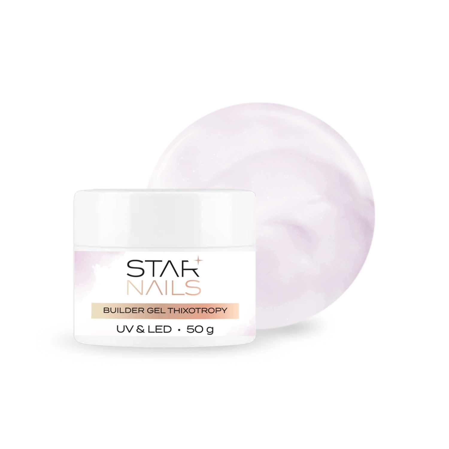 UV/LED Builder Gel Thixotropy, 50g - 003, Milky Pink