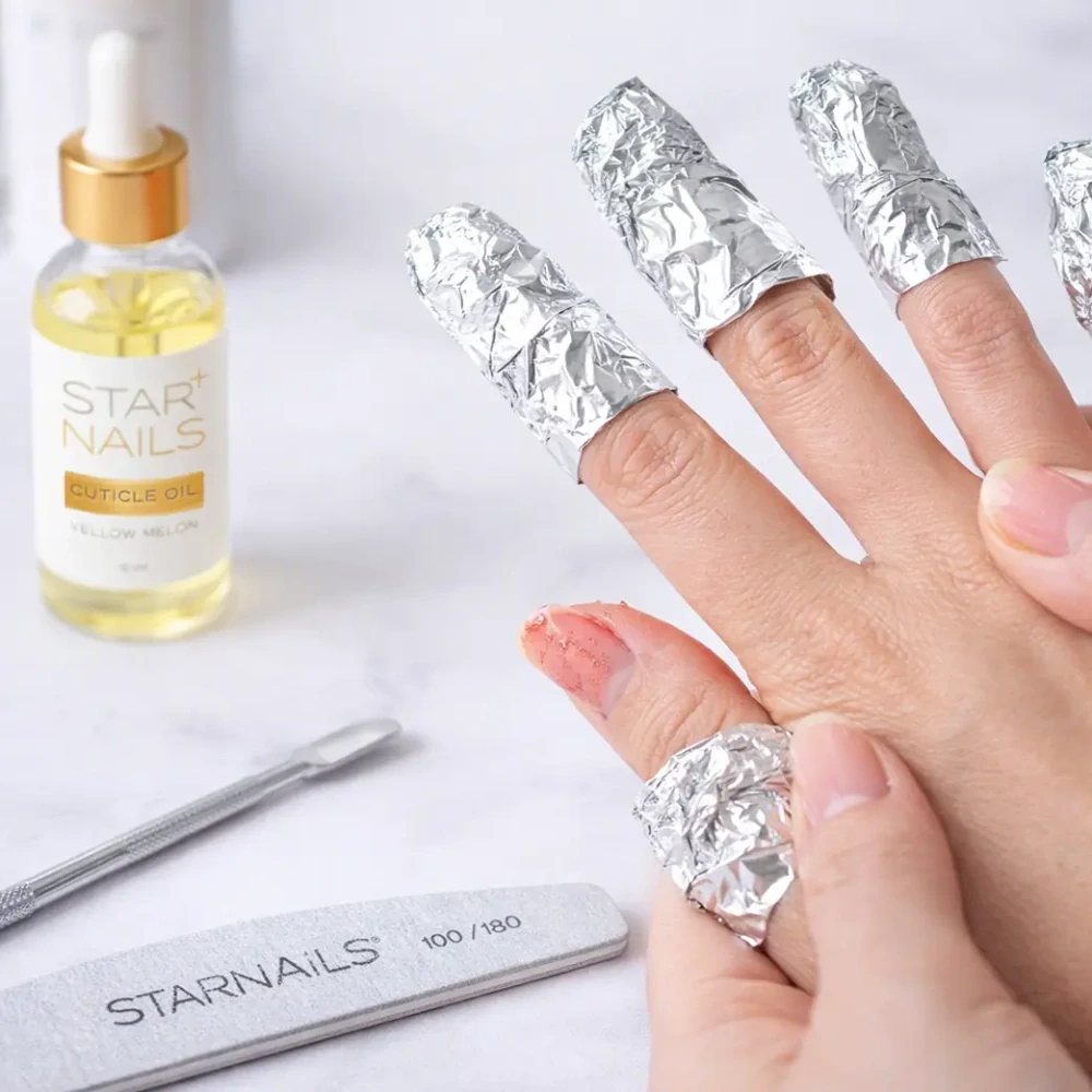 Sada STARNAILS Gel Polish Removal Set – odstranění gel laku soak-off metodou