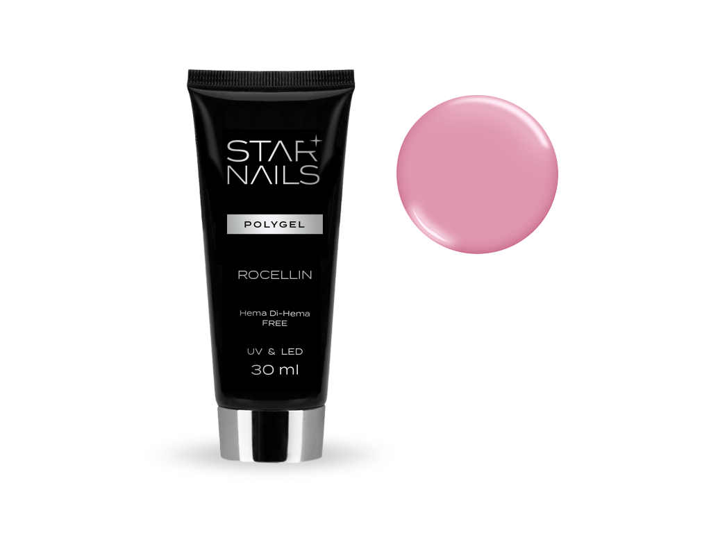 UV/LED Polygel STARNAILS Rocellin 005 - aplikace