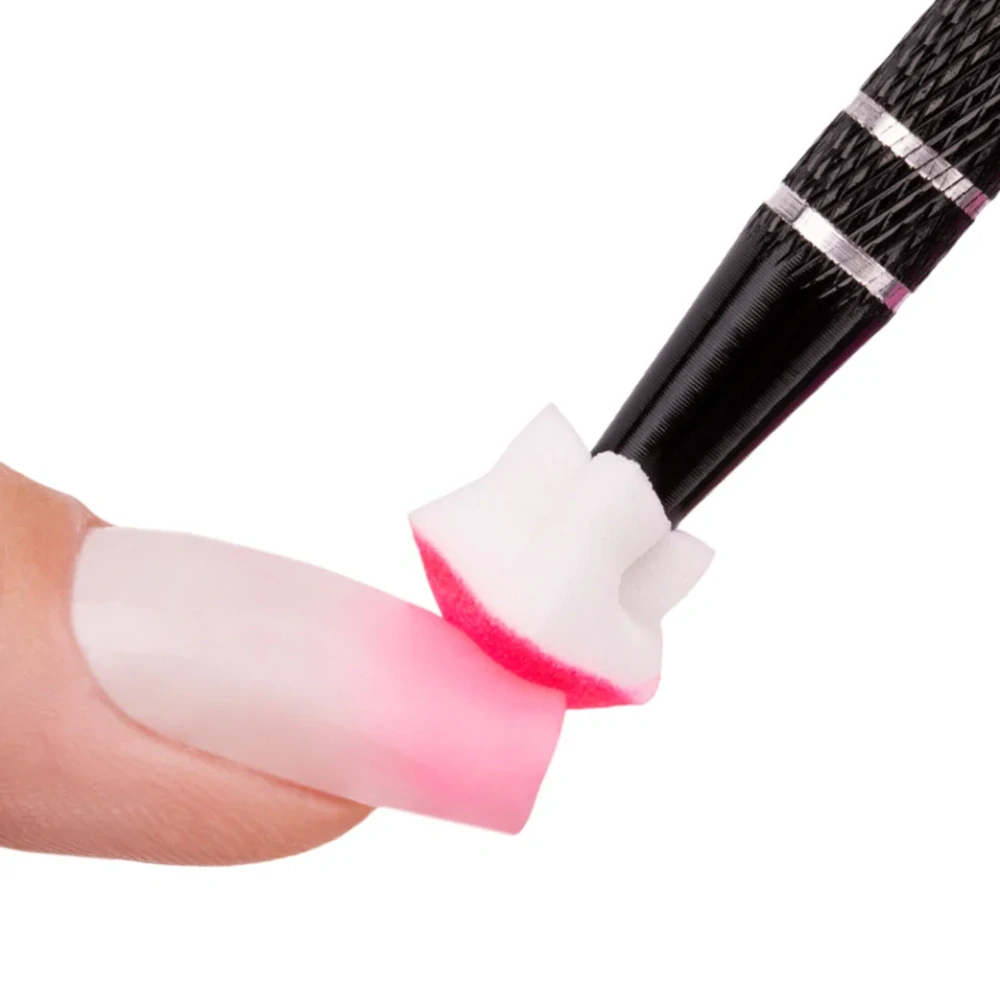 Mini houbičky na ombré metodu – aplikace ombré na nehty