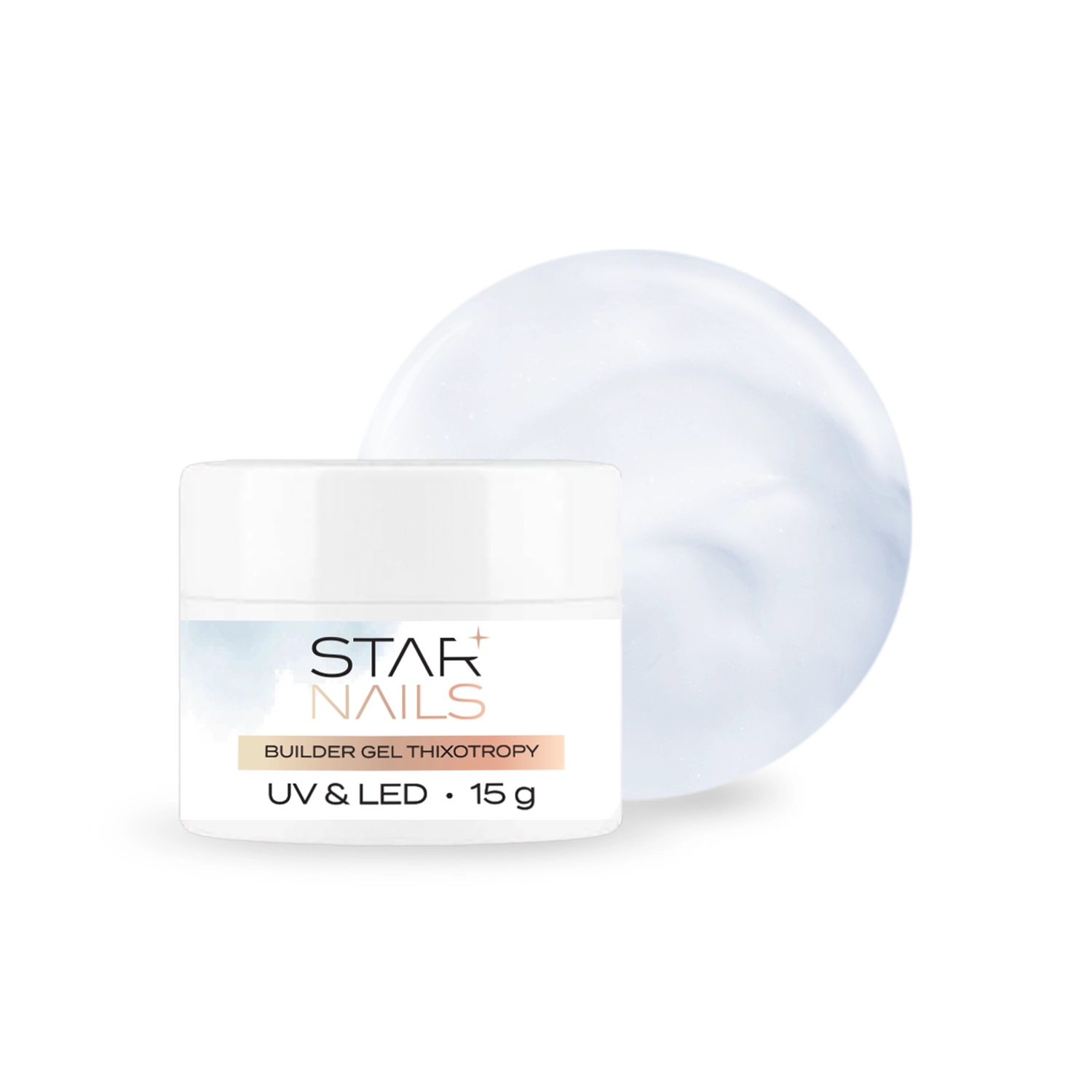 UV/LED Builder Gel Thixotropy, 15g - 001, Clear