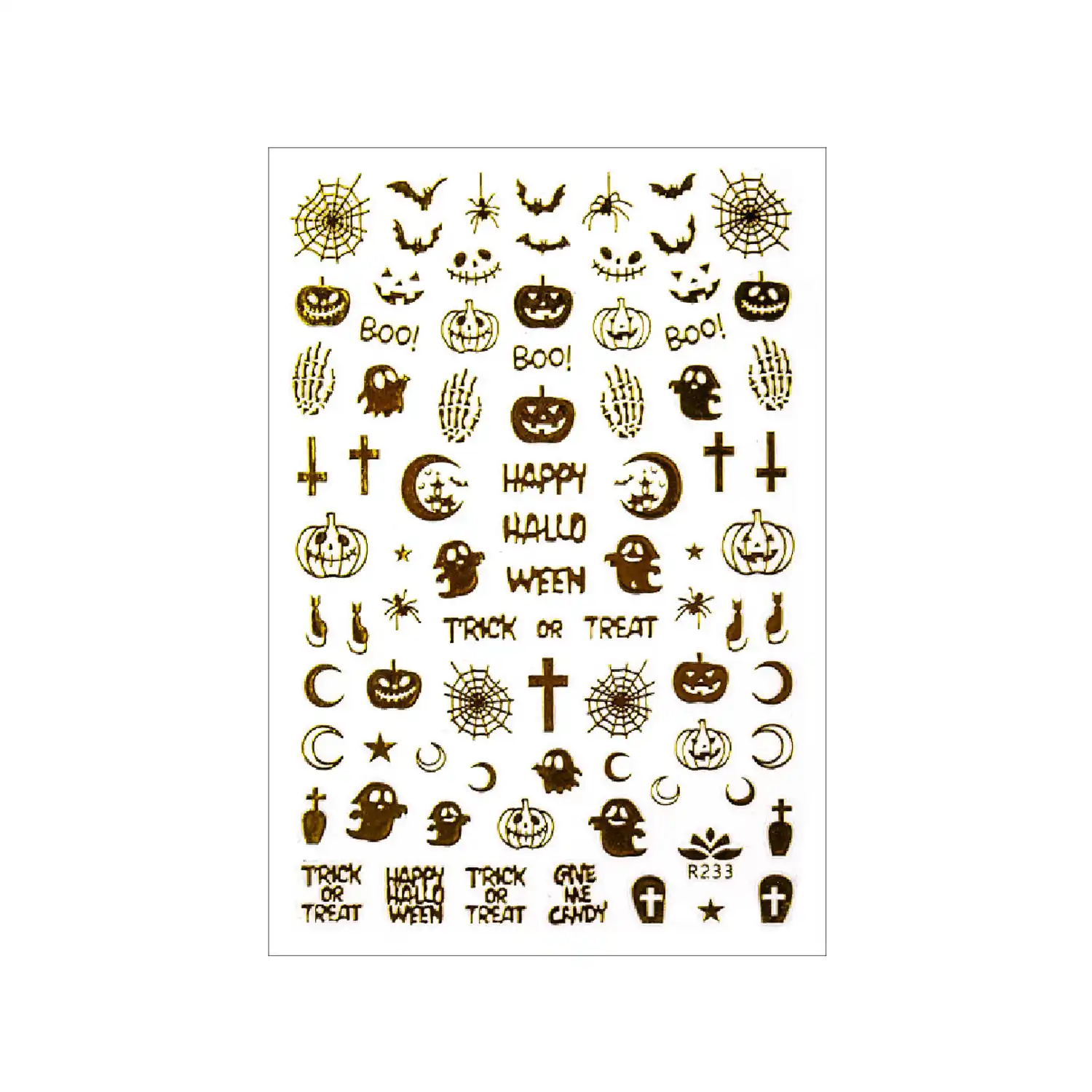 Balen&iacute; samolepek na nehty Happy Halloween R233